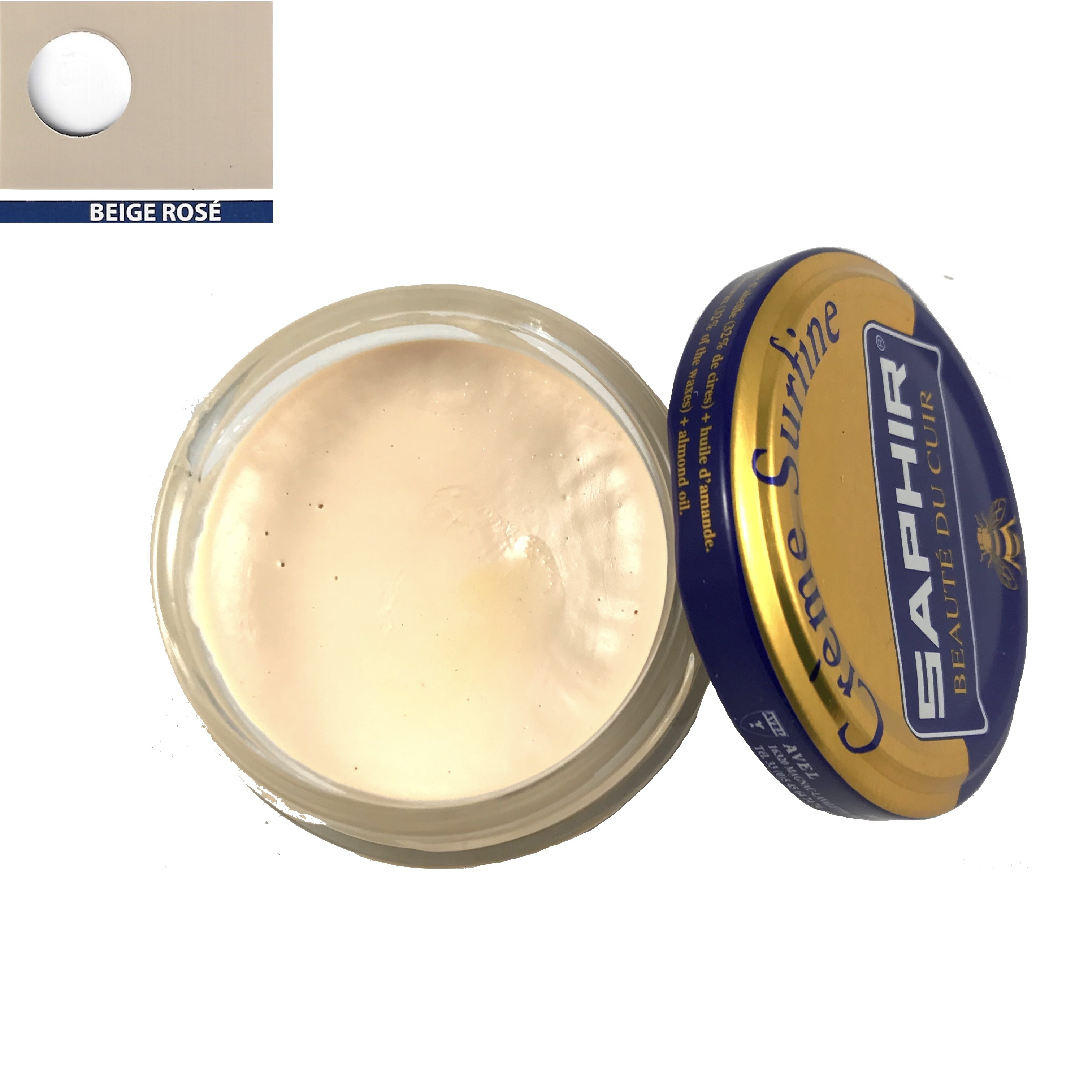 Cirage SAPHIR beige cuir naturel - Crème Surfine pommadier
